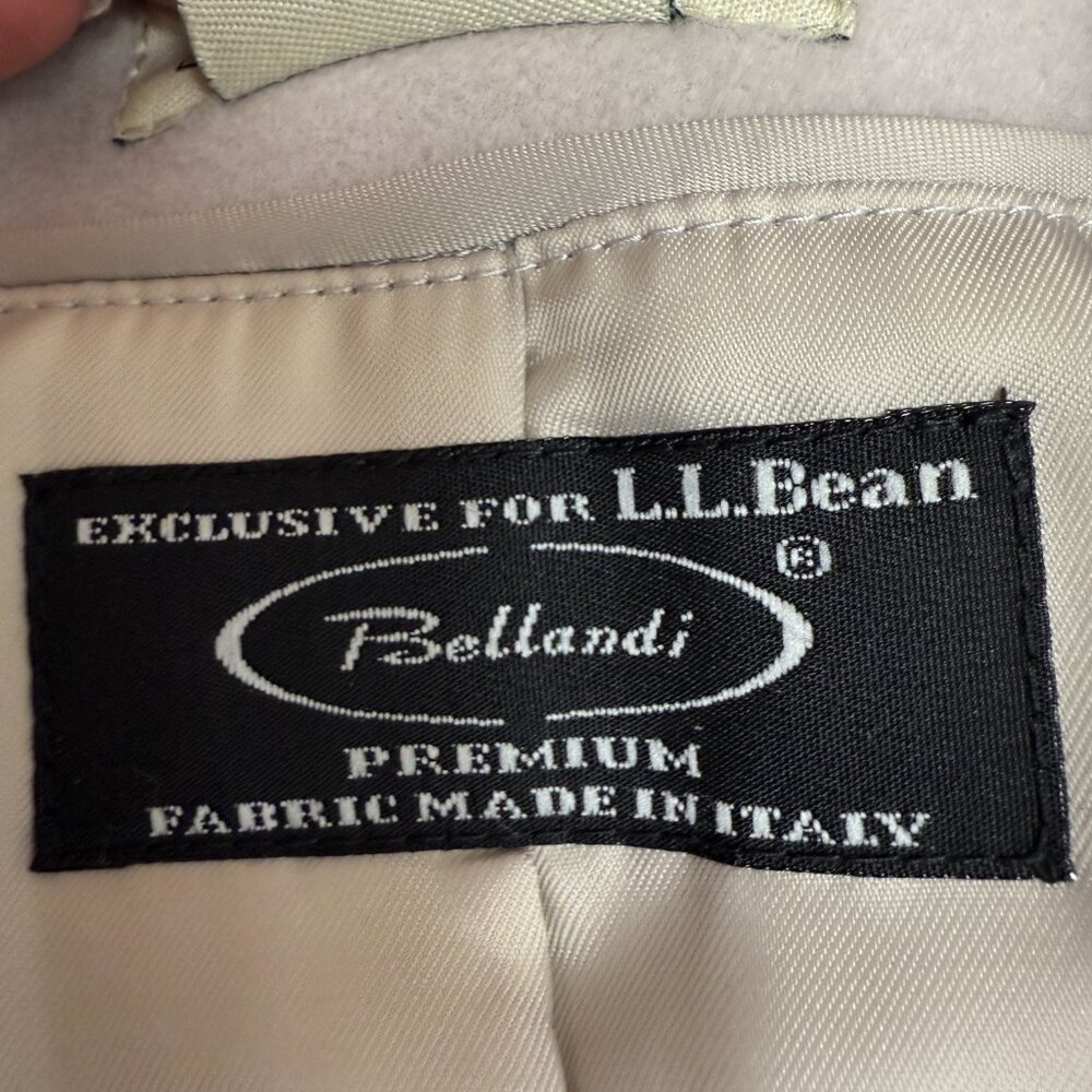 L.L. BEAN Women's NWOT Classic Lambswool Polo‎ Coat Pale Pink | Size 12R - Picture 12 of 15